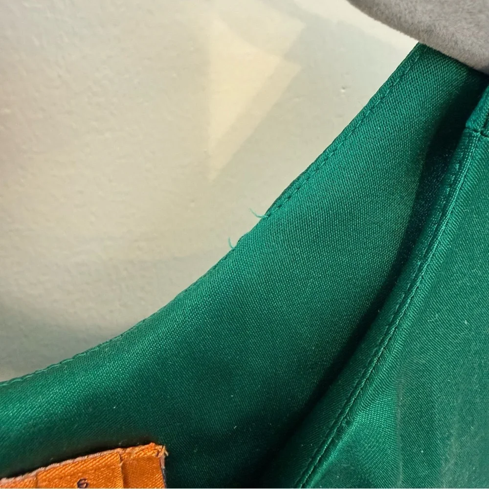 Tory Burch Emerald Green Bow Blouse - Picture 7 of 9
